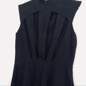 Silence + Noise. Black Aline with cut out back